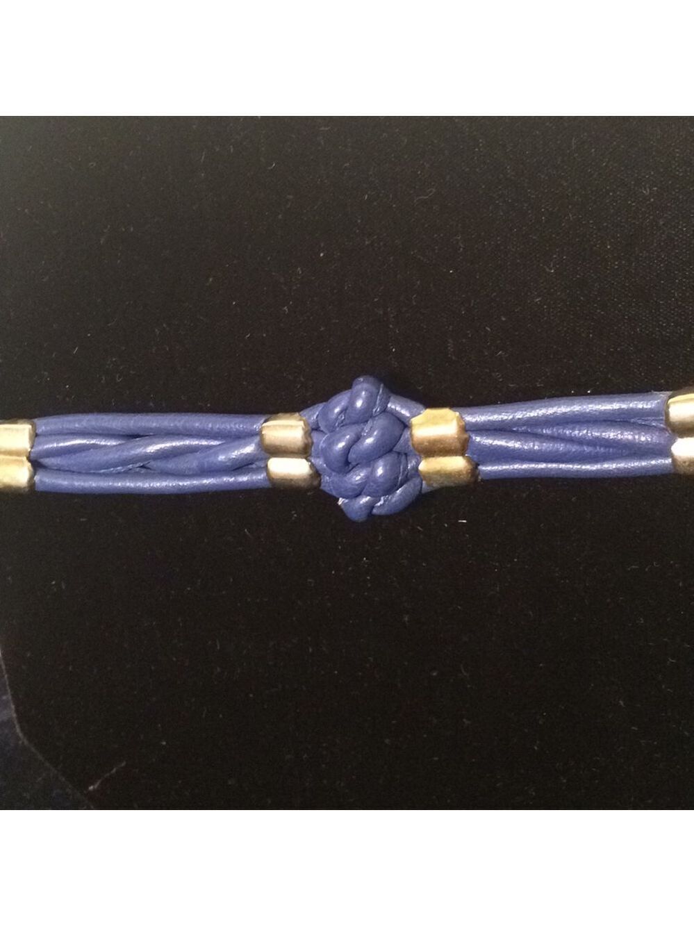 Navy Blue Roped Belt - Picture 2 of 4